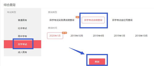 2020年4月广东自考成绩查询流程图解 广东教育考试服务网操作指南